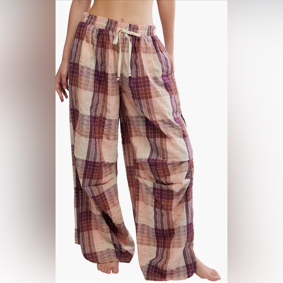 Free People Other - Find the Time Lounge Pants NWOT peach combo